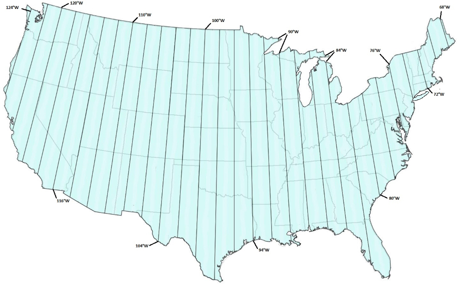 U.S. Populous Longitudes Quiz - By pitchorneirda